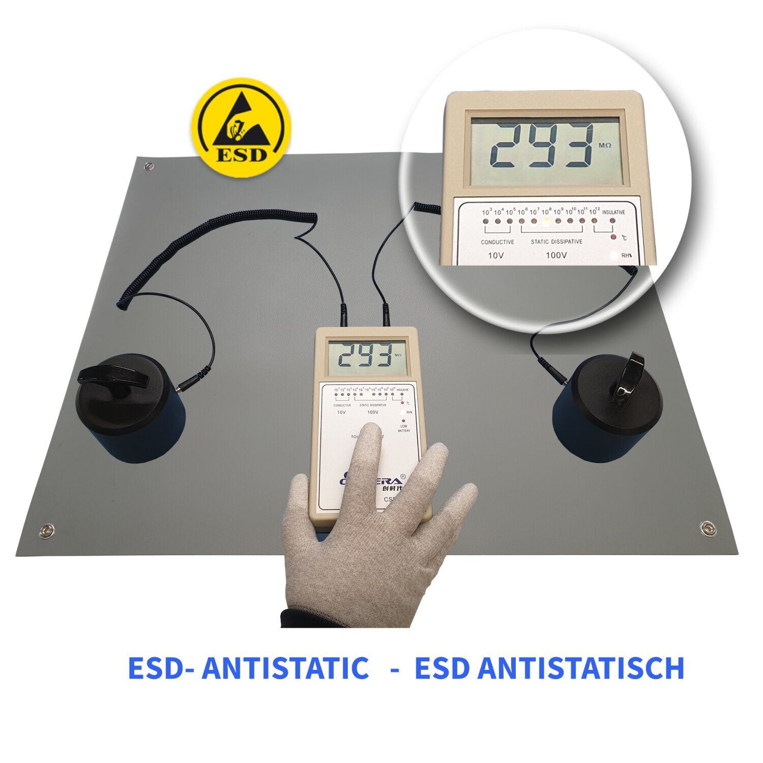 Minadax 60 x 50cm Antistatik ESD Computer Matte Tischmatte