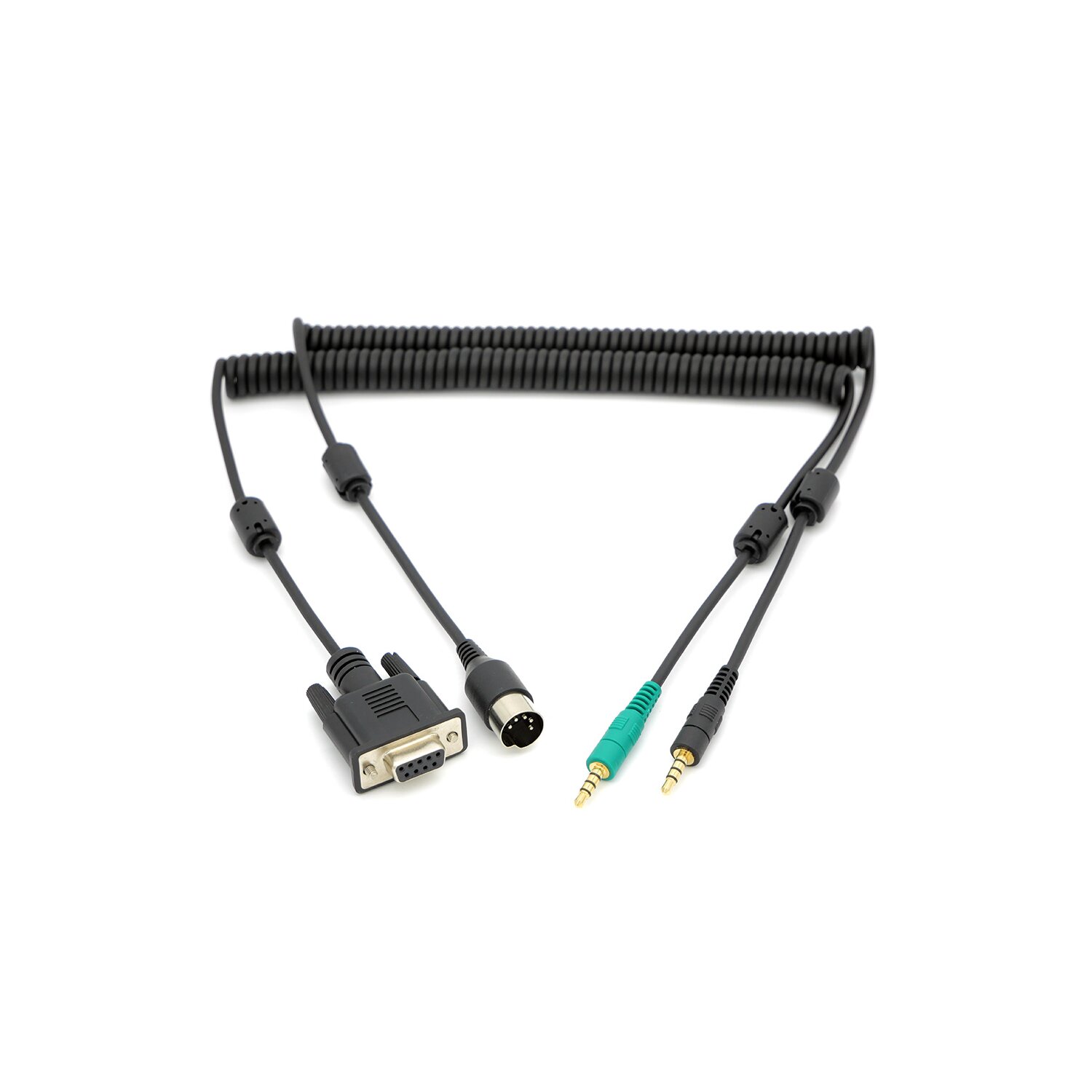 Minadax Digirig Kompatibel mit Yaesu FT-1000 FT-2000 | DIN5 Kabel Kit für Digirig Mobile | Ferritkerne | RF geschirmt | 60-180 cm