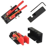 Minadax CWMORSE CW Morse Doppel Paddel Taste / Key | Präzise | Schnell | Einstellbar | Magnetisch | Inkl. Stahlplatte (566g)