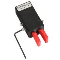 Minadax CWMORSE CW Morse Doppel Paddel Taste / Key | Präzise | Schnell | Einstellbar | Magnetisch | Inkl. Stahlplatte (566g)