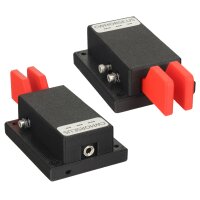 Minadax CWMORSE Morse Doppel Paddle Taste Rot + Metallplatte 566g | Präzisionslager + Kabel