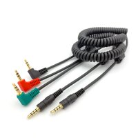 Digirig Kabelset - CAT & Audiokabel kompatibel mit Elecraft KX2/KX3 - RF-Abschirmung, Ferritkerne, flexible Spiralversion für optimale Funkverbindung