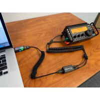 Digirig Kabelset - CAT & Audiokabel kompatibel mit Elecraft KX2/KX3 - RF-Abschirmung, Ferritkerne, flexible Spiralversion für optimale Funkverbindung