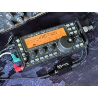 Digirig Kabelset - CAT & Audiokabel kompatibel mit Elecraft KX2/KX3 - RF-Abschirmung, Ferritkerne, flexible Spiralversion für optimale Funkverbindung